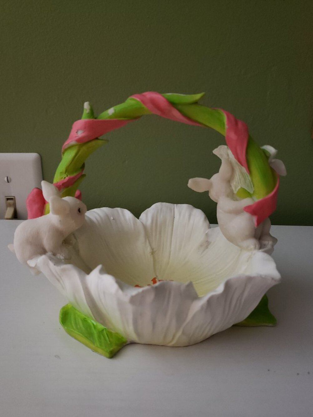 EUC bunny candy dish - Picture 2 of 2